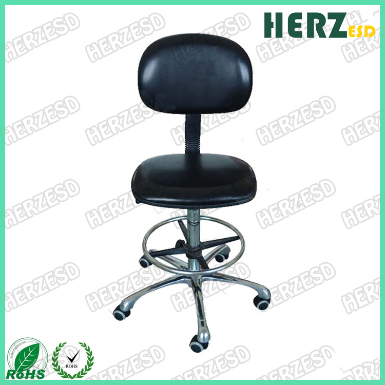 HZ-35261 ESD PU Leather Chair With Foot Rest